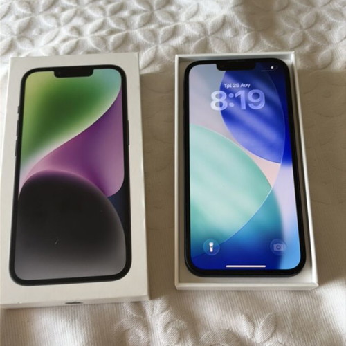 Apple iPhone 14 128GB black, with box, no charger