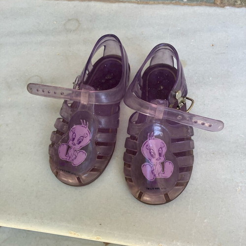 Children's transparent sandals with Tweety Bird character, size 22, new