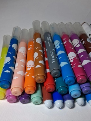 Painting markers like new, various types