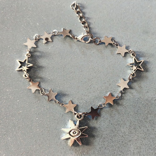 Starry Dreamy Bracelet stainless steel chain like new, silver