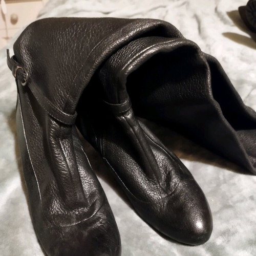 Leather Over-the-Knee Boot Ralph Harrison 38 Like New