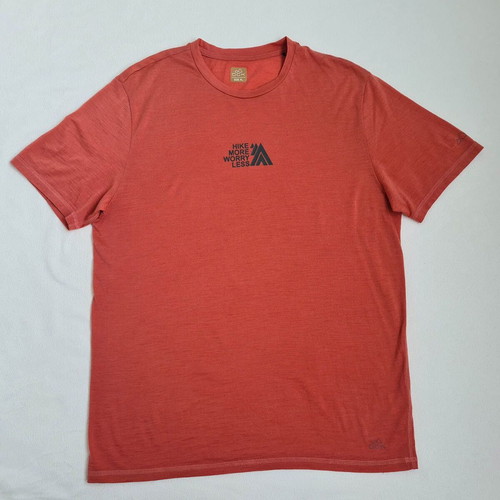 OCK men's t-shirt used, merino wool blend, size XL, red