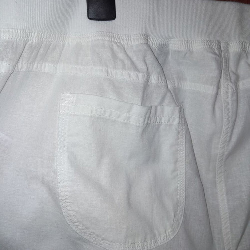 Women’s white summer pants linen cotton Bianco like new