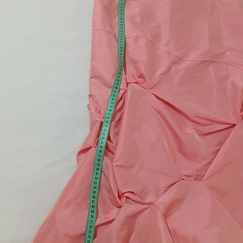 Charly evening maxi skirt taffeta salmon with tulle and gathers, like new