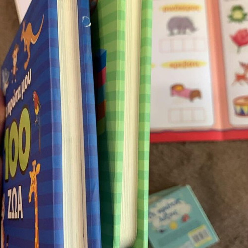Preschool educational books like new, set of 6 pieces
