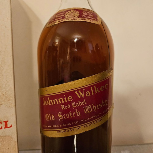 Johnnie Walker Red Label Scotch Whisky new, sealed with original box