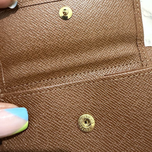 Louis Vuitton men's bifold wallet, brown leather, with box and bag