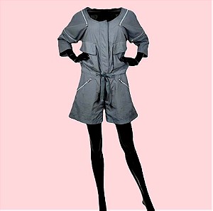 Stella McCartney Adidas Κοντή Ολόσωμη Φόρμα Romper Jumpsuit Γκρι - Μέγεθος 38 / Medium - Polyamide