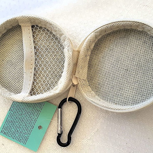 Earphone case new with hook and zipper for small earphones