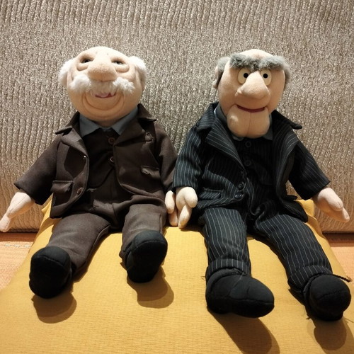 Statler and Waldorf Muppet Show plush figures new