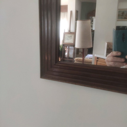 Old mirror used with wooden frame 40x70