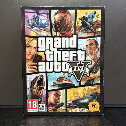 Grand Theft Auto V PC Big Box with 7 discs and art