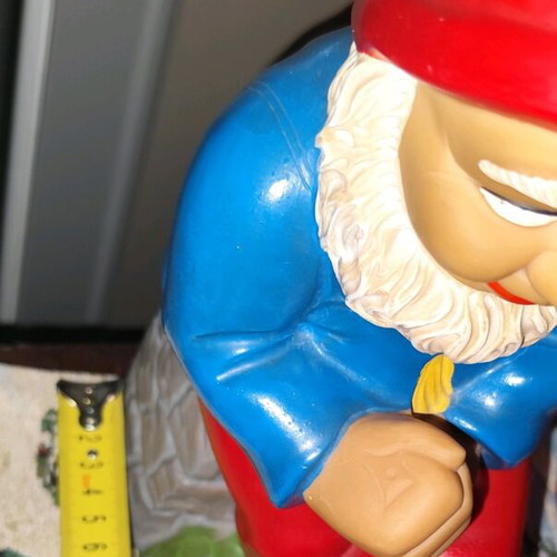 Plastic vintage gnome used