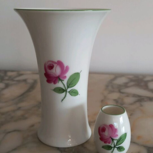 Augarten Wien Austria porcelain jars like new, set of 2