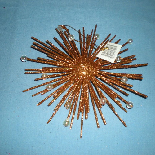 Christmas star ornament bronze new