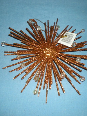 Christmas star ornament bronze new