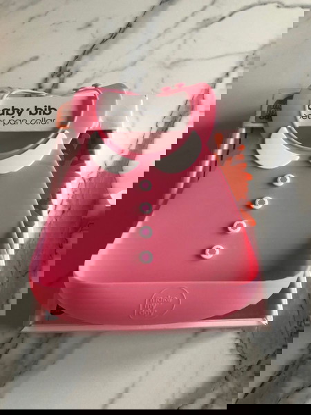 Σαλιάρα Σιλικόνης 6-36 Μηνών (20x28) Make My Day Peter Pan Pink