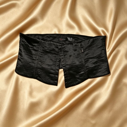 Satin corset with buttons like new, black, size L