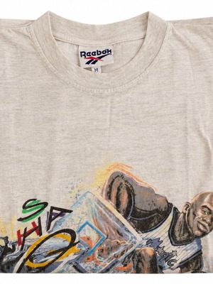 Reebok Original Shaq 90s Retro συλλεκτική αμάνικη μπλούζα μεταχειρισμένη, μέγεθος M, γκρι