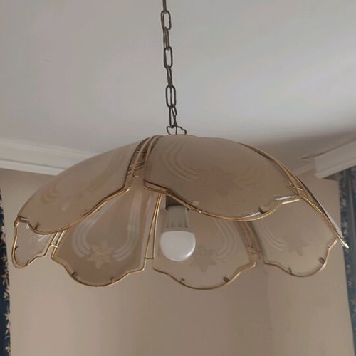 Ceiling light with glass used