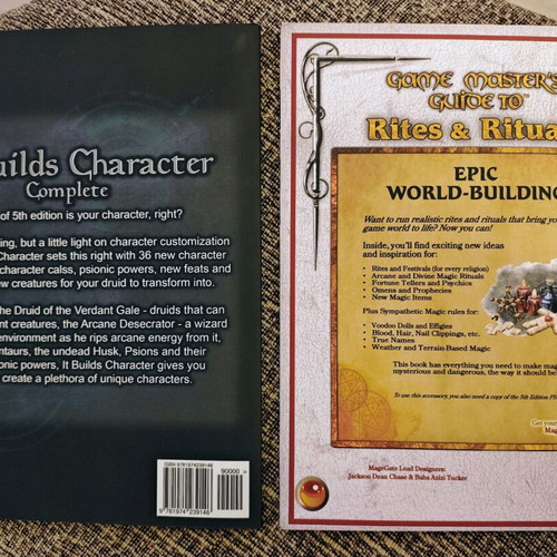 It Builds Character and Rites & Rituals Mage Gate 5th Edition set like new
