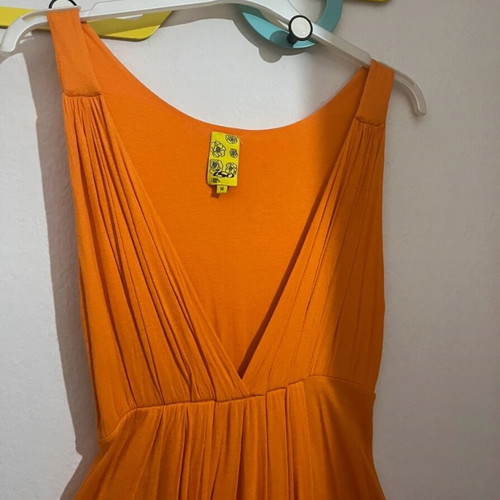 Iso summer orange dress new, size Medium