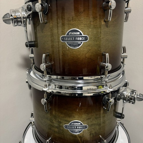 Sonor Select Force Canadian Maple drum set, Dark Forest Burst finish