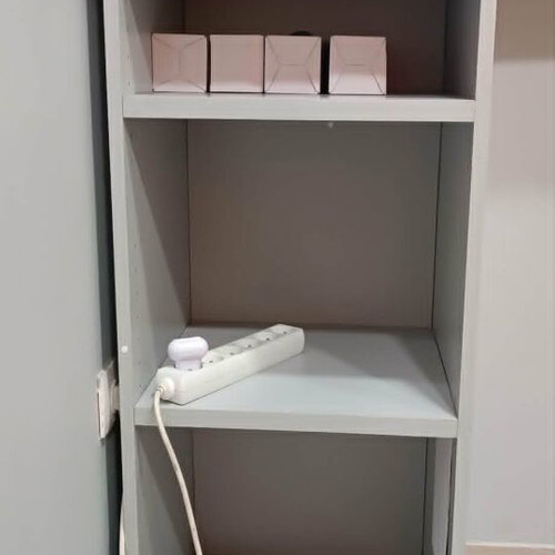 Floor Shelves Used, Set of 3, Gray, Various Sizes