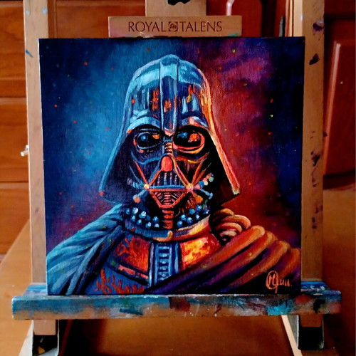 Star Wars - Darth Vader painting new, acrylic paint 20x20 cm