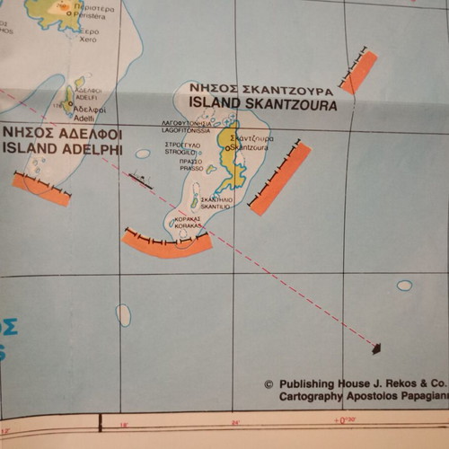Tourist map of Magnesia used, Volos - Pilio - Skiathos - Skopelos