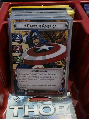 Marvel Champions: The Card Game σαν καινούργιο με επεκτάσεις Thor, Hulk, Captain America, Green Goblin