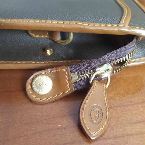 Trussardi leather briefcase like new, brown