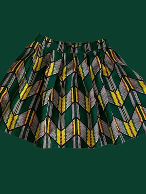 Vera & Lucy μίνι φούστα μεταχειρισμένη, πράσινη, ψηλόμεση