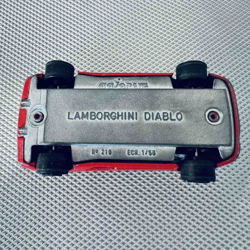 Majorette Lamborghini Diablo vintage toy car used, scale 1:58