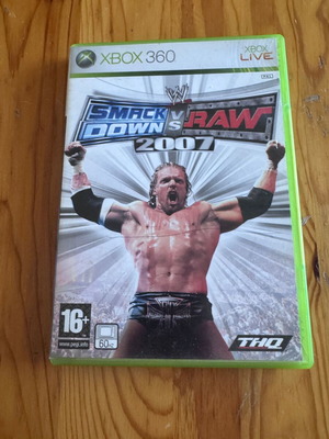 Smackdown vs Raw 2007 Xbox 360 game like new, action fighting