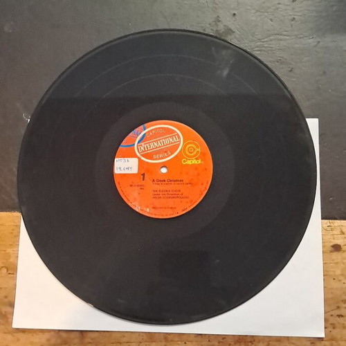 Greek Christmas Capitol vinyl record used, no cover