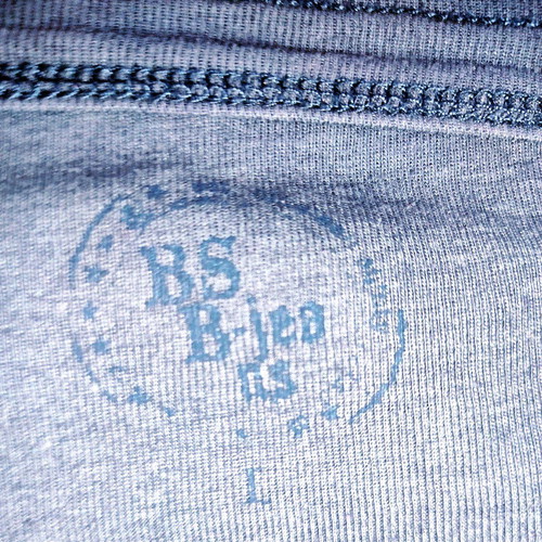 BSB grey top with zipper and ruching refurbished