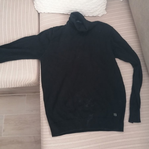 Artisti Italiani men's black turtleneck sweater, size L