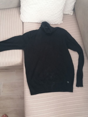 Artisti Italiani men's black turtleneck sweater, size L