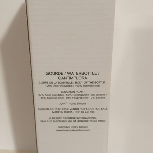 Issey Miyake metal water bottle new with box collectible