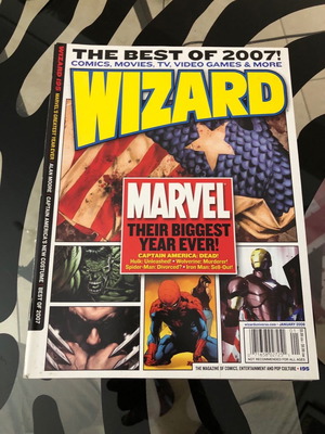 Wizard Magazine 195 καινούργιο, Marvel Biggest Year Ever cover