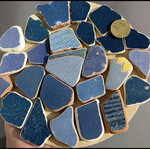 Sea glass tiles for crafts