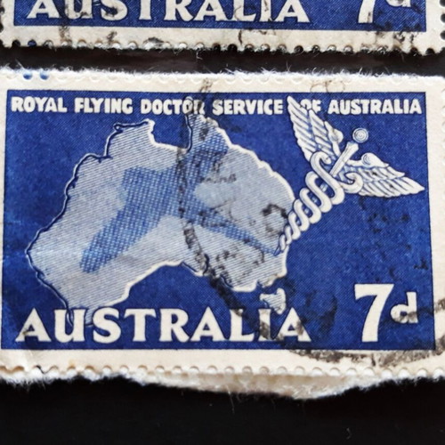 Αυστραλία γραμματόσημα Royal Flying Doctor Services 1957 σαν καινούργια, 2 τεμ.