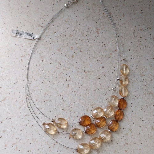 Necklace new with tags, orange