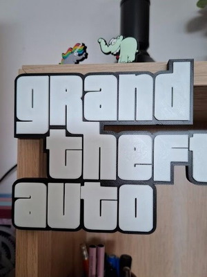 3D GTA Logo like new for room decoration