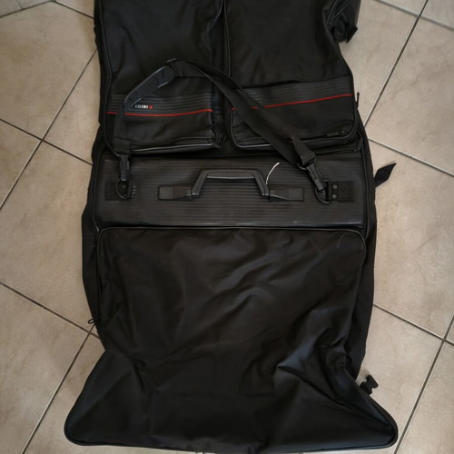 Delsey Retro Suitcase Garment Bag like new, black with red details