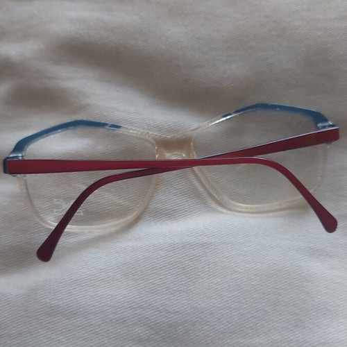 Vintage women's eyeglass frame blue and pink, like new