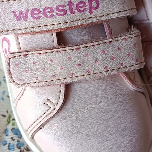 Weestep toddler sports shoes size 21, like new, soft pink