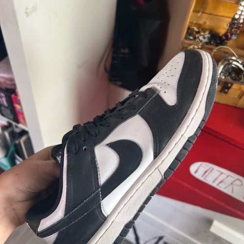 Panda Dunks Nike athletic shoes like new, size 40.5, black and white