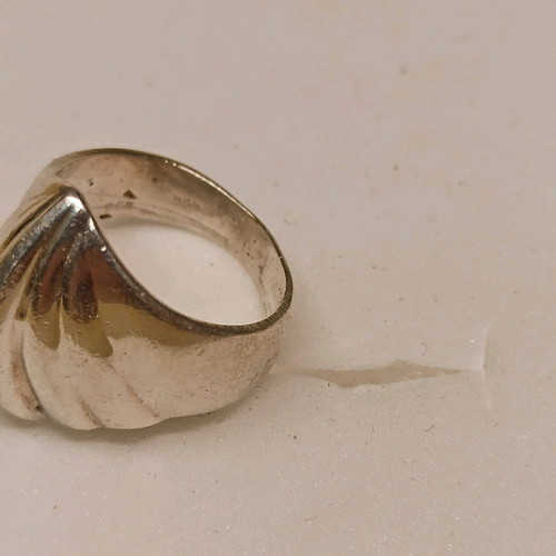 Silver chevalier 950 ring used, size 10